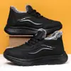 Zapatos de Algodón para Hombre Invierno Hombres Forrados de Felpa Engrosados Impermeables Casuales Zapatos de Invierno para Hombre Zapatos de Cuero de Caña Alta Deportes al Aire Libre Botas de Nieve