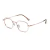 Gafas de Titanio Puro Ultraligeras 52 Montura Cuadrada para Mujeres con un Aspecto de Alta Inteligencia 98772 Gafas de Negocios para Estudiantes y Viajeros Hombres Venta al por Mayor Se Pueden Personalizar con Lentes