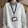 Sudadera retro americana a cuadros con cuello polo 2026 para hombre y mujer, otoño, corte holgado, estilo universitario, camiseta de manga larga de dos piezas falsas, moderna