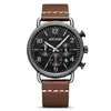 Reloj Megir para hombre en stock, cronógrafo con calendario, correa de acero, reloj de cuarzo deportivo moderno 2158