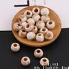Padrão degradê de concha imitação contas redondas com furo grande para pulseira de botão DIY feita à mão pulseira colar materiais de joalheria para miçangas acessórios
