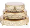 Conjunto de Suporte de Bolo de Ferro Estilo Europeu Decoração de Casamento Loja de Sobremesas Suporte de Peça Prato de Bolo