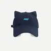 Gorra de Béisbol de Orejas de Gato Dulce y Linda, Original y de Moda para Mujer, Estilo Coreano, Ala Ancha, Circunferencia de Cabeza Grande, Gorra Pico de Pato para Adelgazar el Rostro