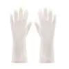 Luvas de Lavar Louça para Cozinha Femininas Brancas Impermeáveis Luvas para Passar Pano Lavanderia Luvas de Limpeza para Casa Luvas de Plástico Borracha