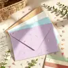 Novo produto transfronteiriço: Envelope de pétala de flor de algodão, cartão de convite colorido artístico, carta de amor, sacola de presente de felicitações para feriado