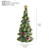 Decoraciones navideñas transfronterizas resina árbol de Navidad caja de música adorno de escritorio atrezo para arrangement de escena regalo caja de música