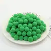 3cm 10 Piezas Por Paquete Bolas Blancas de Pelo de Alta Elasticidad Bolas de Pelo Pequeñas Coloridas de Poliéster Accesorios de Bolas de Felpa de Poliéster para Manualidades