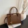 Bolso de Mano con Patrón de Piedra para Mujer, de Alta Gama, Estilo Retro, Versátil, Bolso de Hombro Único, Gran Capacidad, Bolso Cruzado Simple para el Día a Día