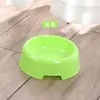 Tigela redonda pequena para pet, tigela única de plástico para pet, tigela para cachorro, tigela para gato, tigela de plástico, tigela para água, suprimentos para pet