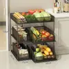 Estante de Almacenamiento de Verduras para Piso de Casa Cocina Cesta de Almacenamiento de Cebolleta Jengibre Ajo Balcón Pasillo Cesta de Almacenamiento de Frutas y Verduras Camote