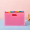 Bolsa organizadora de pasta de mesa com 13 compartimentos A4, grande capacidade, para clipes de prova de estudante, bolsa de armazenamento multicamadas para classificação de dados, caixa de arquivos