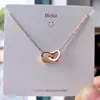 [Acero de Titanio Completo] Galvanoplastia al Vacío Sin Decoloración Collar Simple de Acero de Titanio para Mujer con Diseño de Nicho y Cadena Versátil para la Clavícula