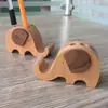 Soporte de Teléfono Móvil de Conejo Giratorio de Madera Año del Conejo Zodiaco Soporte de Teléfono Móvil de Madera Maciza Tamaño Forma Logo Grabado
