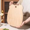 Tabla de cortar Kemando con dibujos animados para bebés, ideal para uso doméstico y al aire libre, de bambú natural.