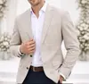 Nueva Chaqueta de Traje Casual para Hombre, Ajuste Delgado, Cuadros, Solapa Simple, Dos Botones, Ropa de Abrigo