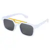 Nuevas Gafas de Sol Clásicas de Marco Grande con Recortes Simples Versátiles Sombrilla de Sol de Moda de Gama Alta para Hombres 131 Rt061