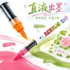 Set de marcadores acrílicos transfronterizos con flujo directo de tinta líquida, set de bolígrafos para graffiti que no traspasan, bolígrafo acuarela para pintura artística DIY en cerámica