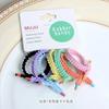 Accesorios para el Cabello Estilo Coreano para Niños, Cordones Dulces, Ligas para el Cabello de Encaje Floral, Set Asequible de 7 Piezas, Cuerdas para el Cabello con Funda de Cuero Que No Dañan las Cuerdas del Cabello