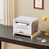 Estante de Almacenamiento para Impresora Estante de Colocación en Escritorio Soporte para Escritorio de Oficina Gabinete de Colocación Múltiples Niveles de Oficina Elevador de Altura Escritorio
