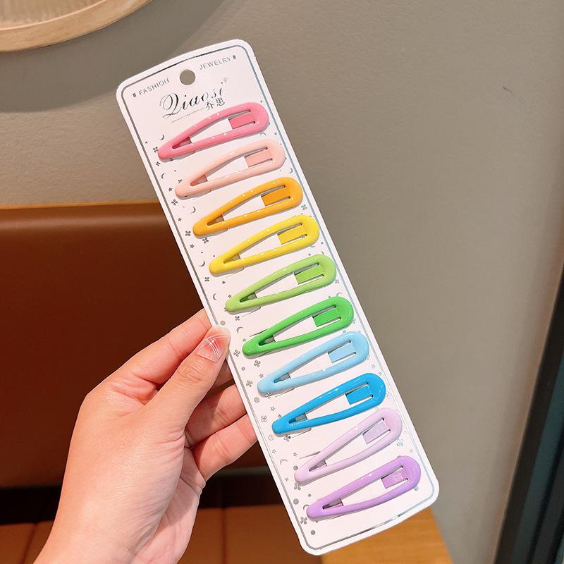 SKU03_颜色_3#彩色水滴夹10件套