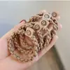 Linda Moda Sonriente Anillo para el Cabello Marubeni Adorno para la Cabeza Simple Tendón de Goma para Mujeres Alta Elasticidad Duradero Atado Retorcido para el Cabello