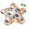 Capa elétrica de caça estrela de cinco pontas, esconderijo autônomo para alívio do tédio com brinquedo catnip embutido, brinquedo para gato de estimação