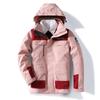 Roupas de Aventura ao Ar Livre Masculinas Três em Um com Forro de Lã Removível, Espessado, Impermeável, Corta-vento, Casaco de Trabalho Feminino Outono e Inverno Novo