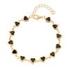 Juego de Joyería Europeo y Americano Moda para Mujer de Alta Gama Collar de Cuentas de Corazón y Flor Gargantilla de Flor Pequeña para Niña Cadena para Clavícula