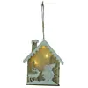 Novas Decorações de Natal Decorações de Madeira para o Natal Teto de Neve Casa de Madeira Luminosa Pingente Layout Criativo de Cena de Natal