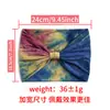 18 cm de Ancho Versión Extra Ancha Europea y Americana Cinturilla Diadema Deportiva Tie-Dye Moda Yoga Diadema Bufanda para Damas Fabricante Mayorista