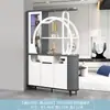 Gabinete Decorativo de Pantalla Moderna, Simple para Entrada de Sala de Estar, Zapatero de Doble Cara para Entrada, Gabinete Divisor al Lado del Sofá, Gabinete de Vino para Vestíbulo