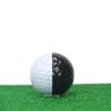 Pelota de Golf Bicolor Negra y Blanca Pelota de Regalo Putter Línea de Apuntamiento Doble Capa Pelota de Práctica Venta Directa de Fábrica con Impresión de Logotipo