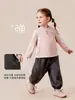 Leggings infantis Tongbei, feitas sob medida em cores lisas, quentes e forradas com fleece, com personalização de logotipo disponível, para meninos e meninas, em estoque, personalização em pequenos lotes