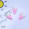 Mini acessórios de resina para casquinha de sorvete, chaveiro DIY de cola creme, capa de celular feita à mão, acessório de cabelo