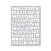 Nuevas Pegatinas de Letras Inglesas de 0.5 Pulgadas Tamaño Pequeño Decoración para Tarjetas de Felicitación Material para Scrapbooking Pegatinas de Letras