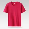 Camiseta de manga curta de algodão puro 180 gramas roupas de trabalho masculinas e femininas roupas de turma roupas de grupo bordadas DIY camiseta publicitária geração