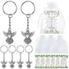 Chaveiros de Anjo da Guarda Transfronteiriços para Diversos Temas de Festa de Feriado, Chás de Bebê, Batizados e Presentes de Comunhão