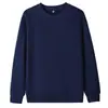 Moletom gola careca com forro de fleece 420g para o Inverno 2026 na mesma cor para homens e mulheres, plus size, corte solto, modelagem que afina, à prova de frio, adequado para uso ao ar livre