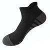 Meias de barco da Amazon meias esportivas masculinas engrossadas com fundo de toalha tubo curto meias de corrida profissionais meias de malha respirável absorventes de suor atacado