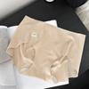 "Pele cor leite café claro" 7A antibacteriano seda gelo sem costura roupa íntima feminina 2025 novo verão fino fitness shorts triângulo