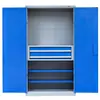 Gabinete de Herramientas de Alta Resistencia para Organización de Garaje, Carrito de Herramientas de Almacenamiento Engrosado, Gabinete de Herramientas de Ferretería, Gabinete de Almacenamiento con Panel Perforado para Taller de Reparación Automotriz