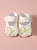 Sapatos Macios e Confortáveis para Bebês de 0 a 1 Ano para Primavera, Verão e Outono Sapatos para Bebês e Crianças Pequenas Sapatos Versáteis de Laço de Pérola para Princesas