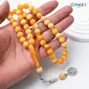 45 Piezas de Cuentas de Oración de 10*10mm, Pulsera de Estilo de Oriente Medio con Cuentas de Oración de Aleación en la Parte Inferior, Cuentas de Oración para Cocinar, Pulsera de Cuentas de Alabanza