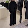 241063 Da Ai Mei Yi Yuan Outono 2026 Novo Casaco de Corte Amplo de Alta Qualidade para Mulheres Petite Calça Reta Fashion