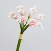 Flor artificial Lirio de Cala tacto Arum decoración de sala de estar mesa flores falsas suministro transfronterizo pegamento suave ramo al por mayor