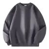 Sudadera de Algodón Pesado 360g Primavera y Otoño Nueva para Pareja Ropa Interior de Manga Larga para Deportes al Aire Libre y en Interiores y Ocio Cuello Redondo