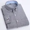 Camisa Oxford Delgada de Algodón para Primavera y Otoño, Cardigan Cuadros Casual Juvenil, Camisa de Patchwork Cuadrada de Color Sólido