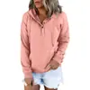 Moda Femenina Europea y Americana 2021 Estación Independiente de Amazon Sudadera Casual Holgada de Manga Larga con Capucha y Bolsillo con Cordón