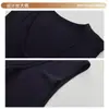 Agradable para la piel y no irritanteCamisola de lana y tencel con cuello en U para otoño para mujer, top sin mangas simple versátil casual para mujer