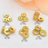 Cor de ouro antigo contas planas torcidas seis palavras mana espaçador pulseira DIY colar pulseira material com contas